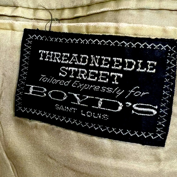 Threadneedle Street classic men’s tan virgin wool blazer in size 44 or X-Large - Picture 12 of 16